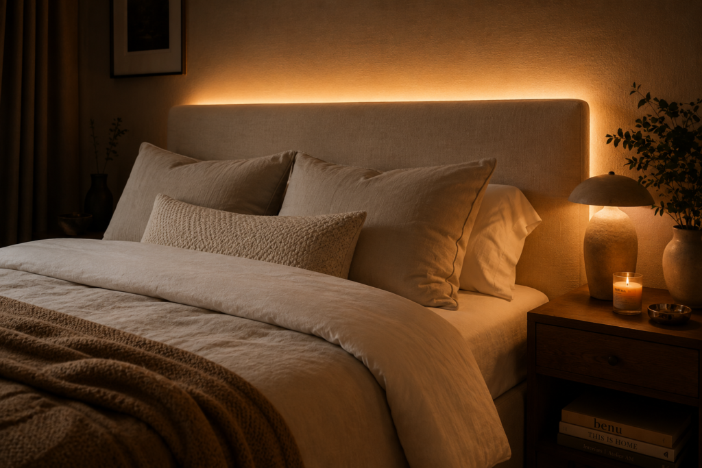 Small room LED strip lighting ideas