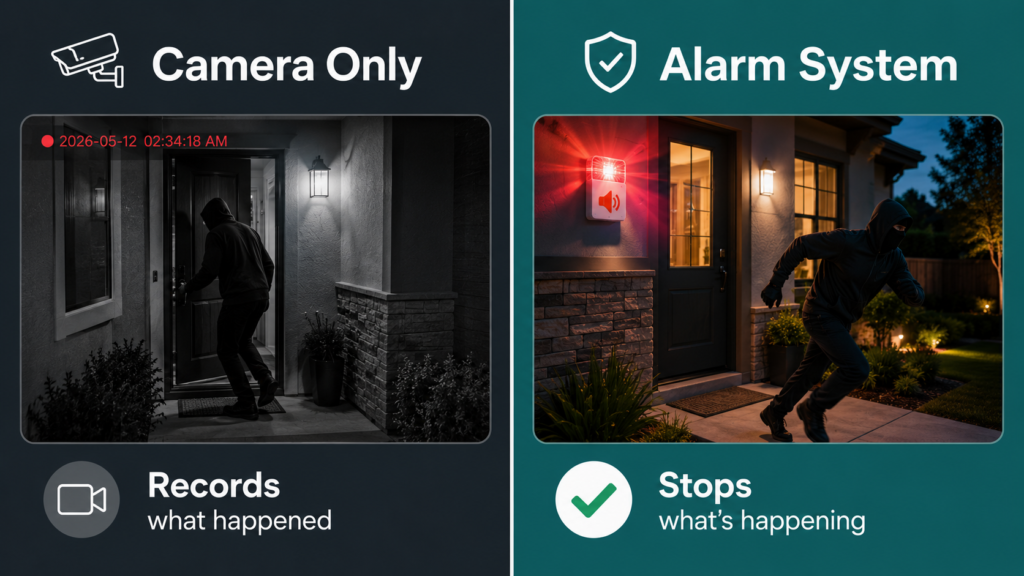 A good alarm system for house starts around $200–$400 in hardware, with professional monitoring running $10–$60/month.