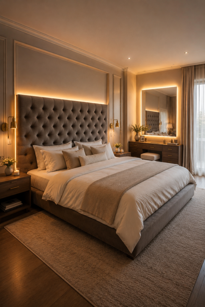 Bedroom LED wall decor lights