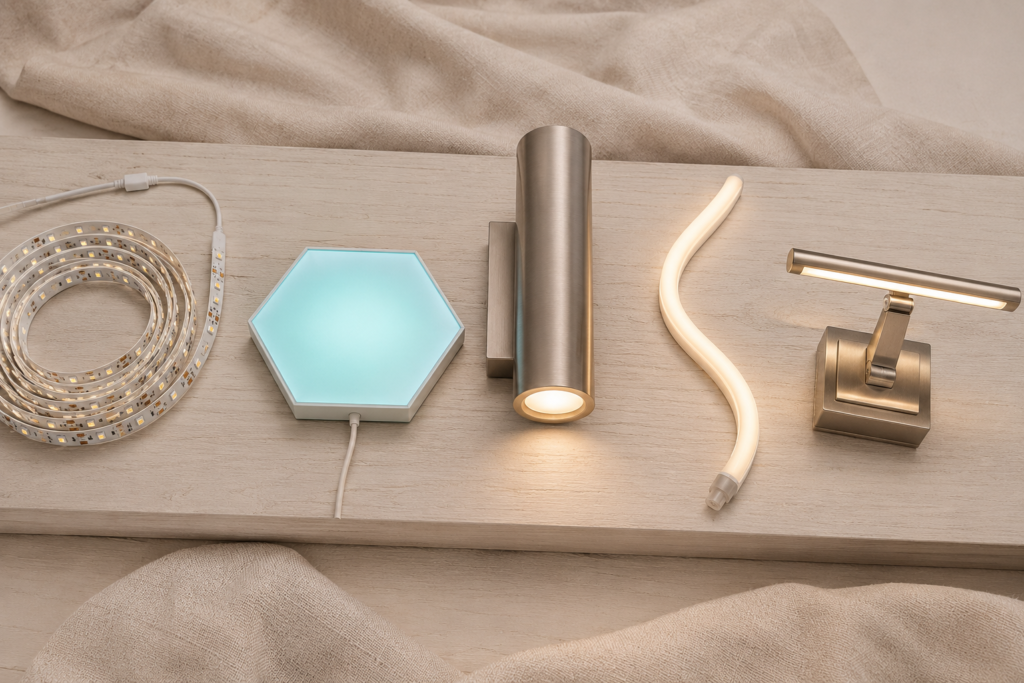 Bedroom LED wall decor lights