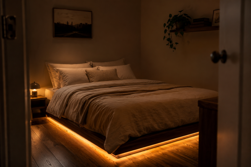 Small room LED strip lighting ideas
