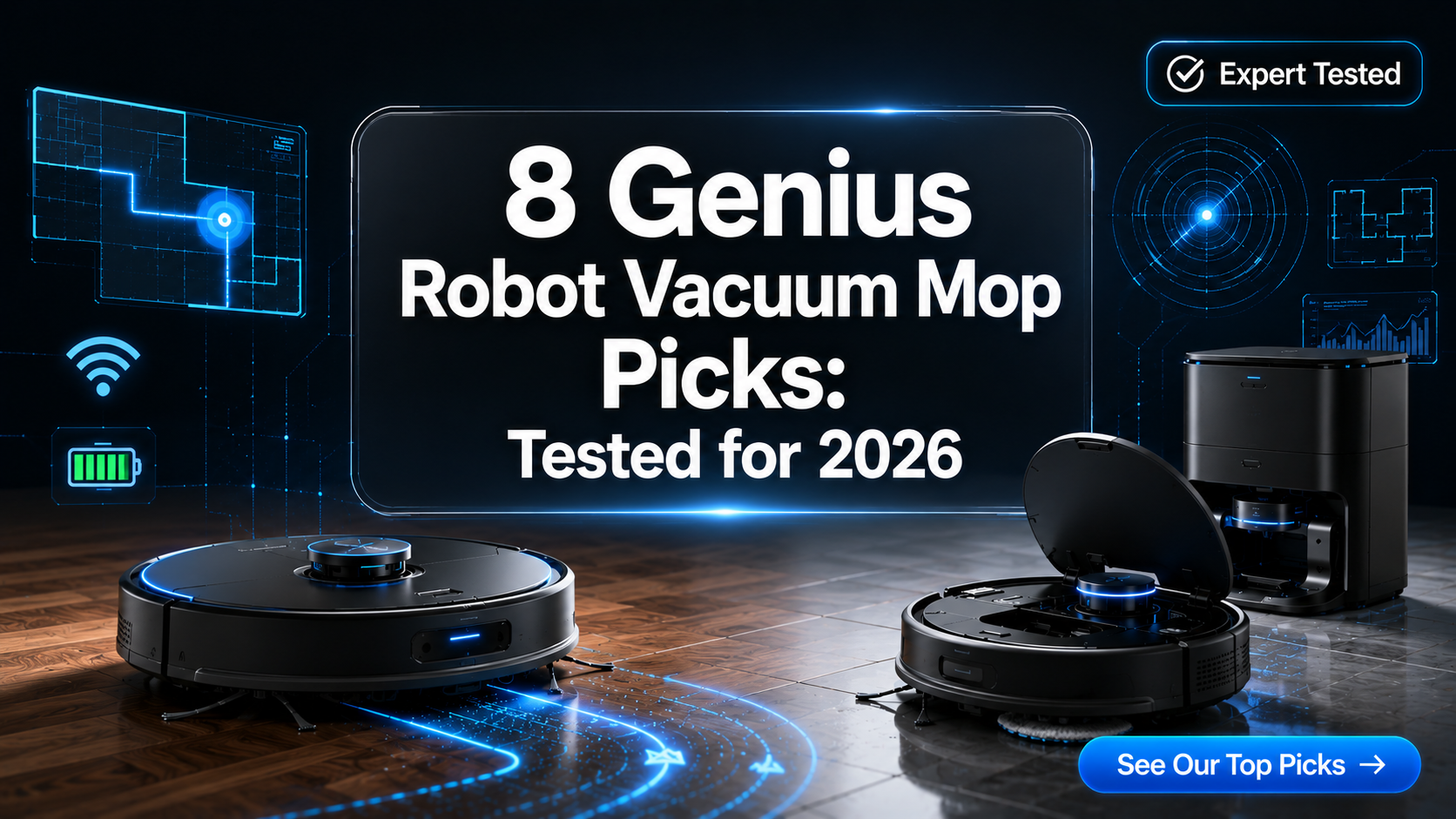 8 Genius Robot Vacuum Mop