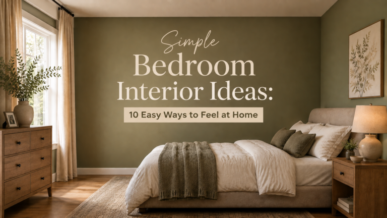Simple Bedroom Interior Ideas: 10 Easy Ways to Feel at Home