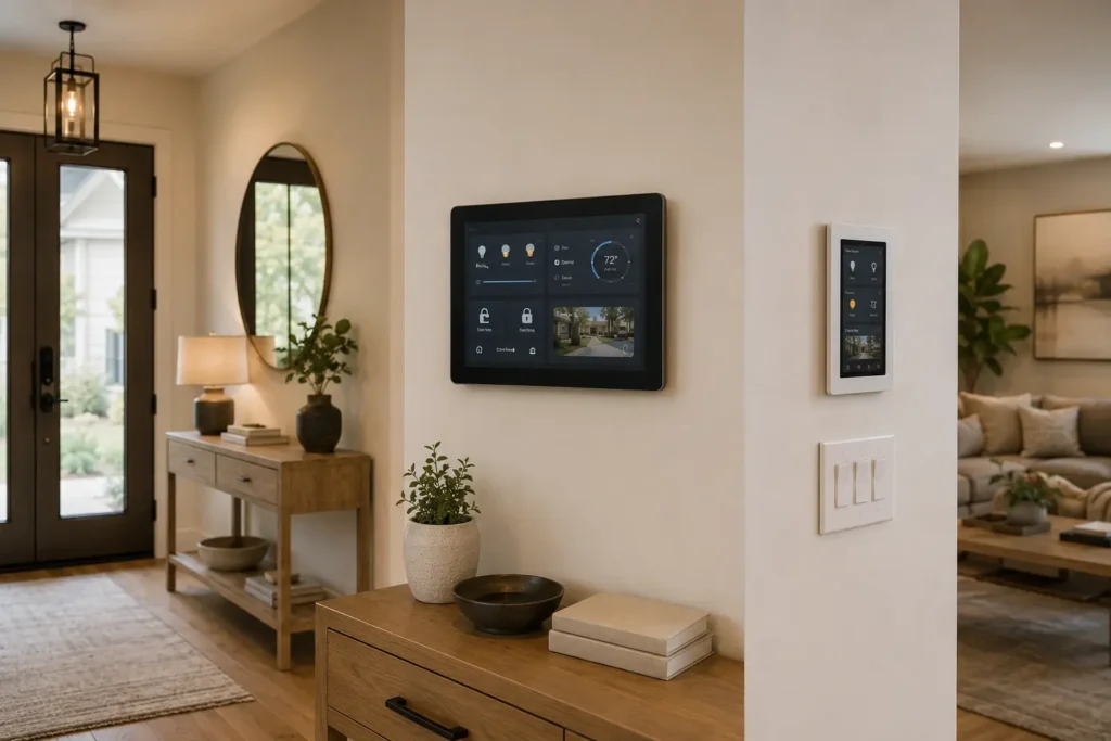 Three smart home control panel options compared for different budgets and home setups
