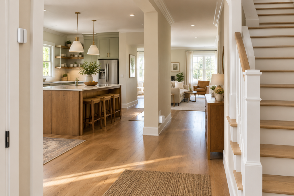 How Z-Wave's mesh network extends signal range through a multi-room home